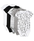 5-pack Short Sleeve Bodysuits 100% Organic Cotton N901