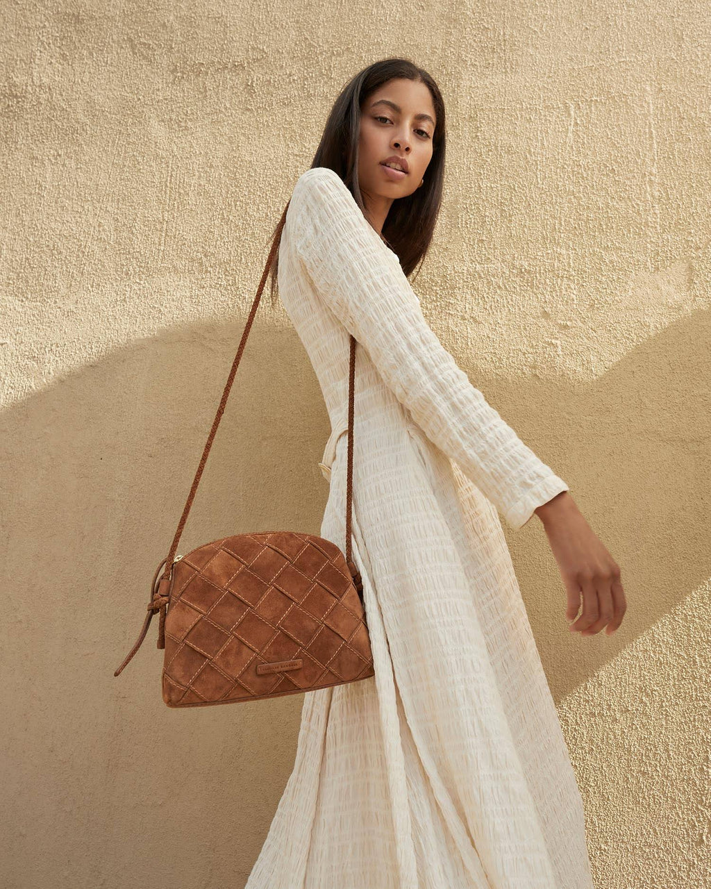 Cacao Woven Crossbody C35389
