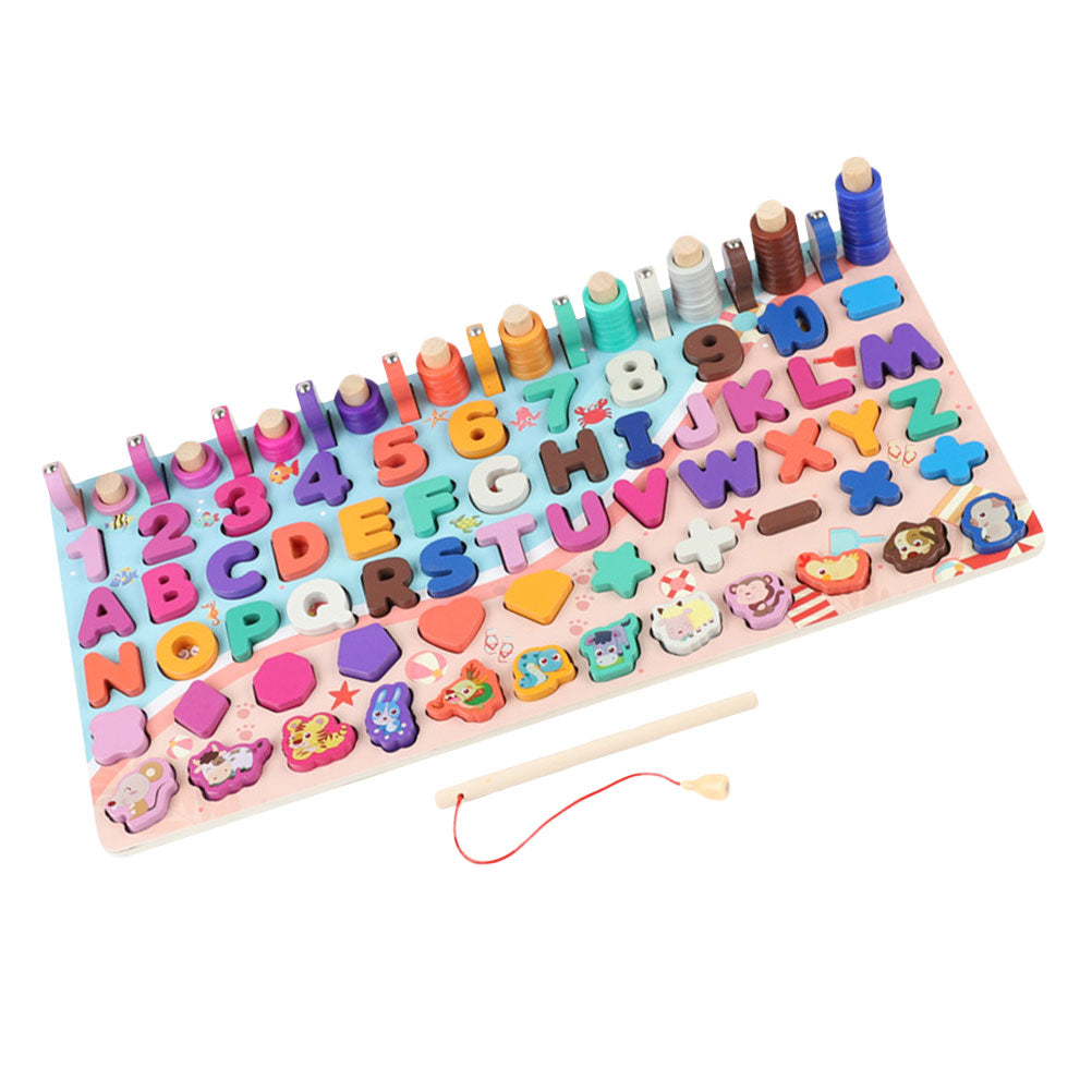 Wooden Magnetic Fishing Toy Game F296758
