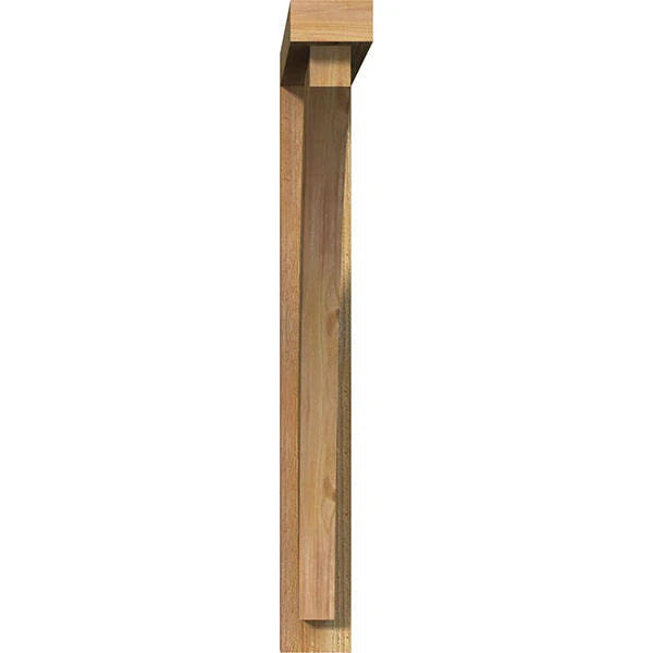 Rough Sawn Western Red Cedar Bracket with Offset Brace Z213