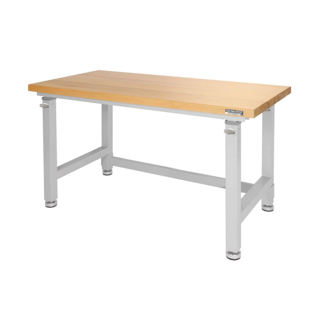 Height Adjustable Heavy-Duty Wood Top Workbench V728658