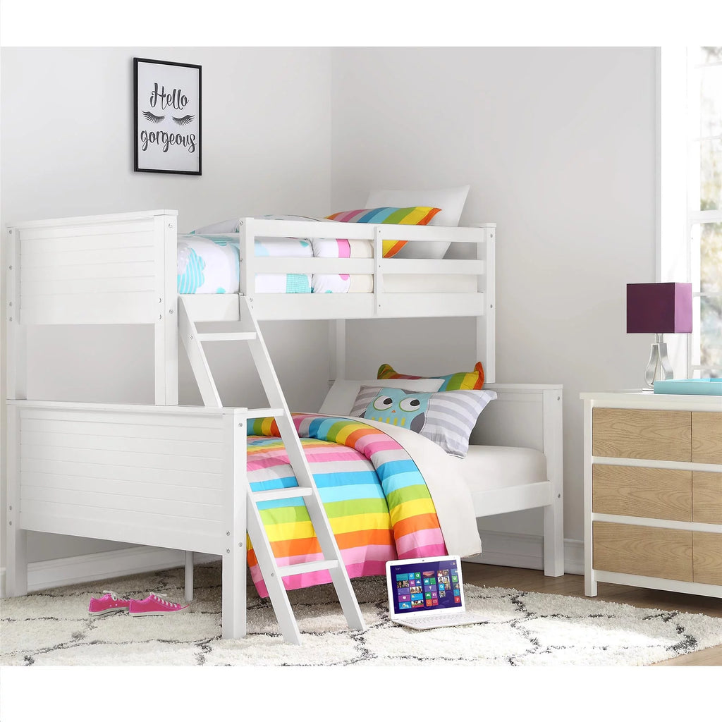 White Convertible Wood Bunk Bed S50453