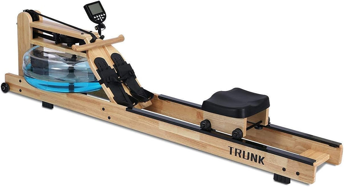 Classic Wood Water Rower with LCD Monitor N2388