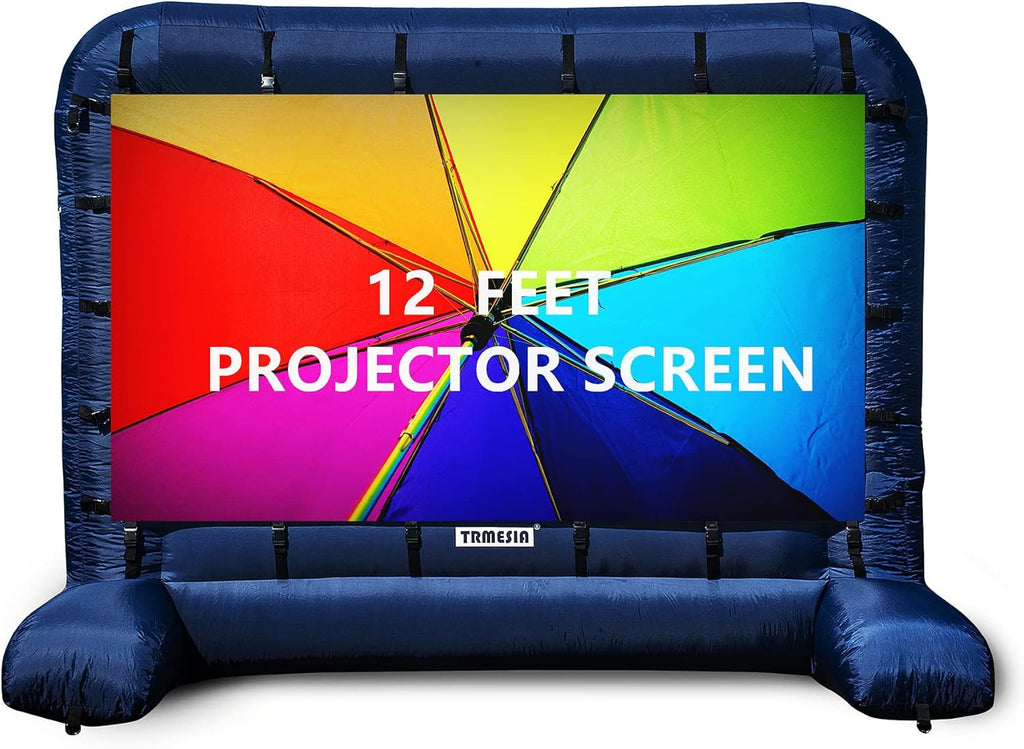 12Ft Inflatable Projector Screen with Air Blower & Carrier Bag S8176
