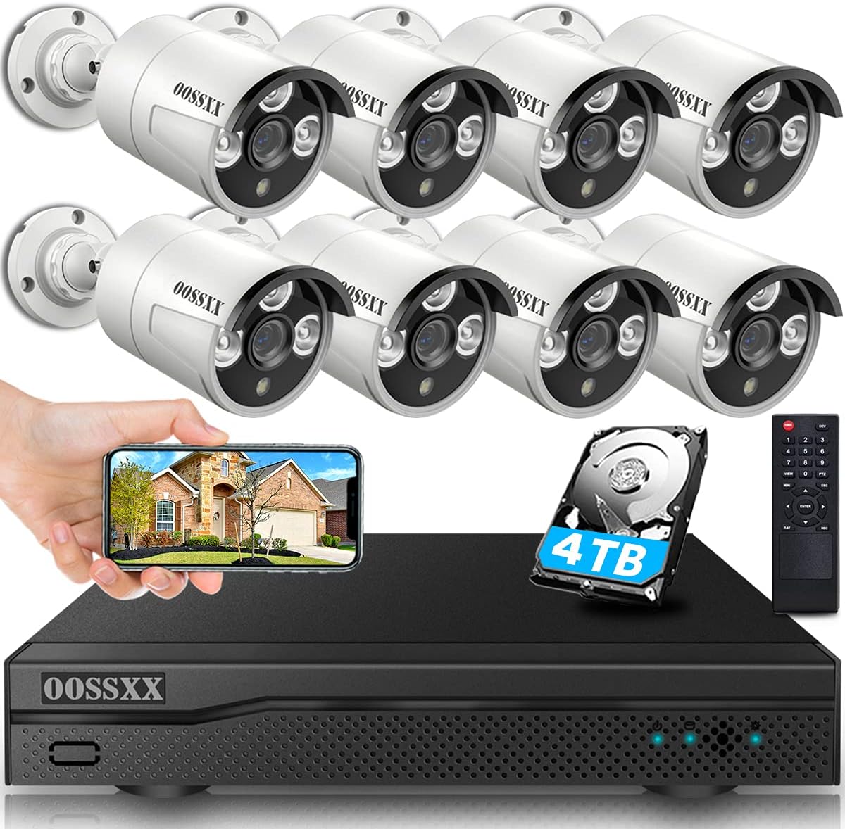 4K 8.0 Megapixel 130° Ultra Wide-Angle 2-Way Audio PoE Outdoor Security Camera C3490