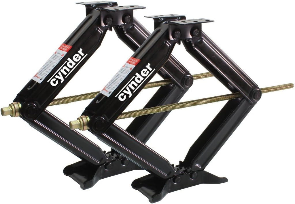 Pack of 2 Leveling Scissor Jacks 24" Stabilizer F8046