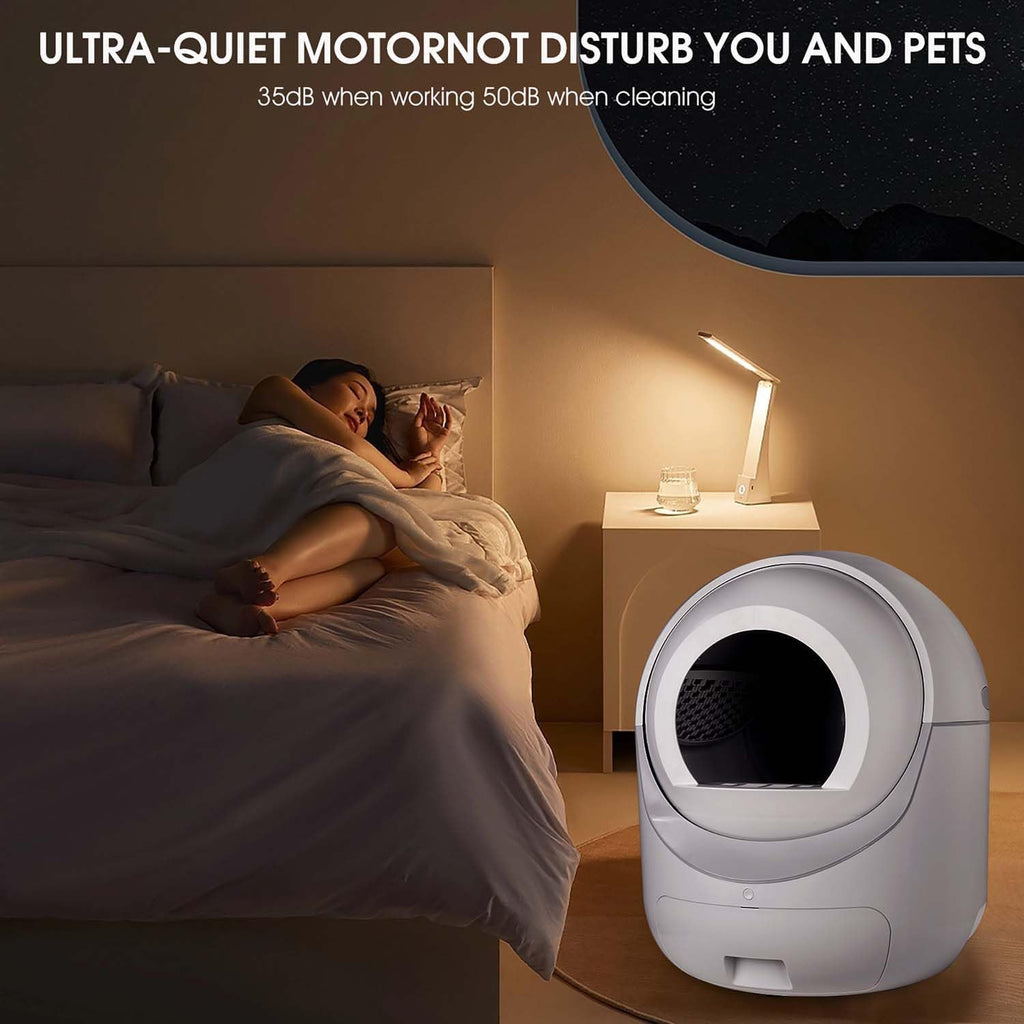 Automatic Self Cleaning Litter Box with Odor Removal and APP Control F468731