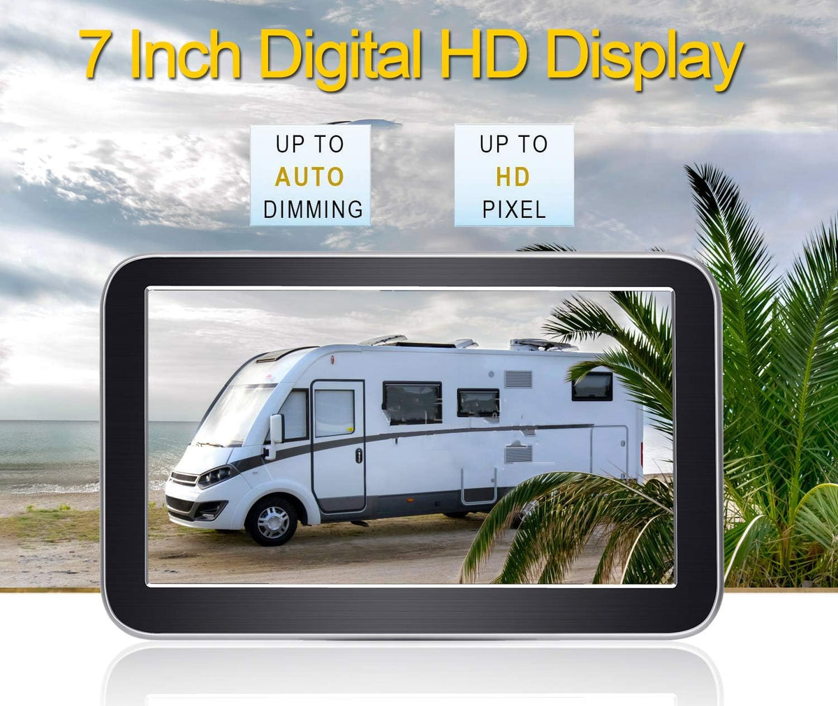 Wireless Backup Camera Kit with 7 Inch Monitor W3841
