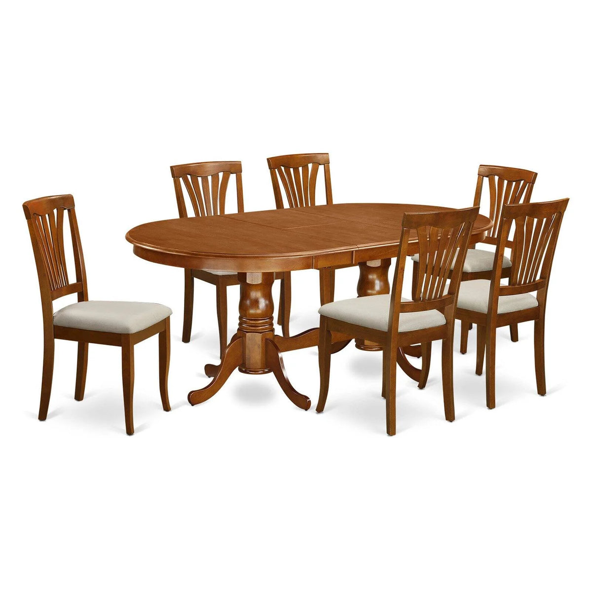 7 Piece Wood Dining Room Table Set L175