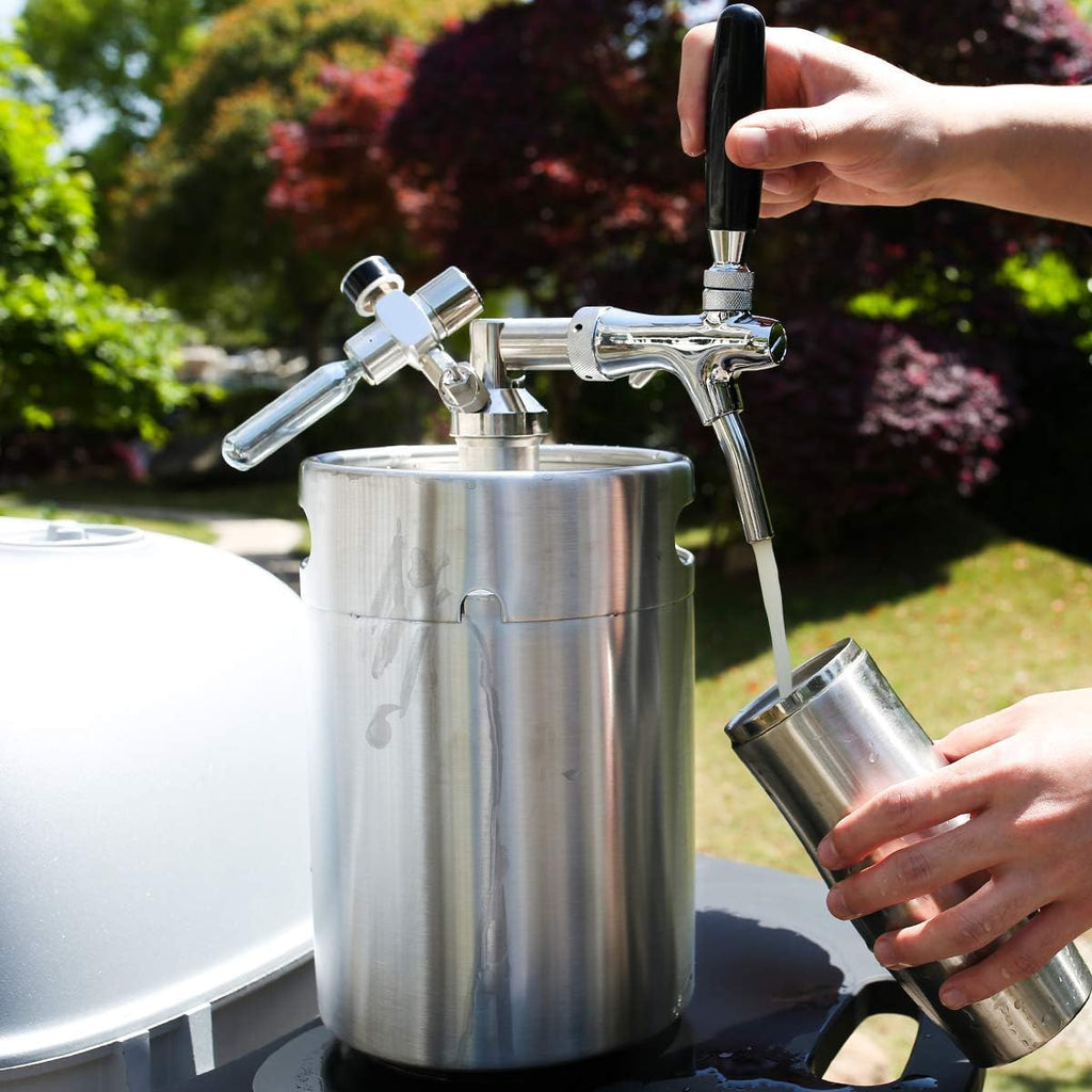 170oz Pressurized Stainless Steel Mini Keg Growler A64781