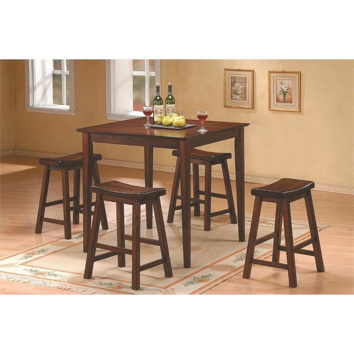 5 Piece Solid Wood Counter Height Dining Set X781