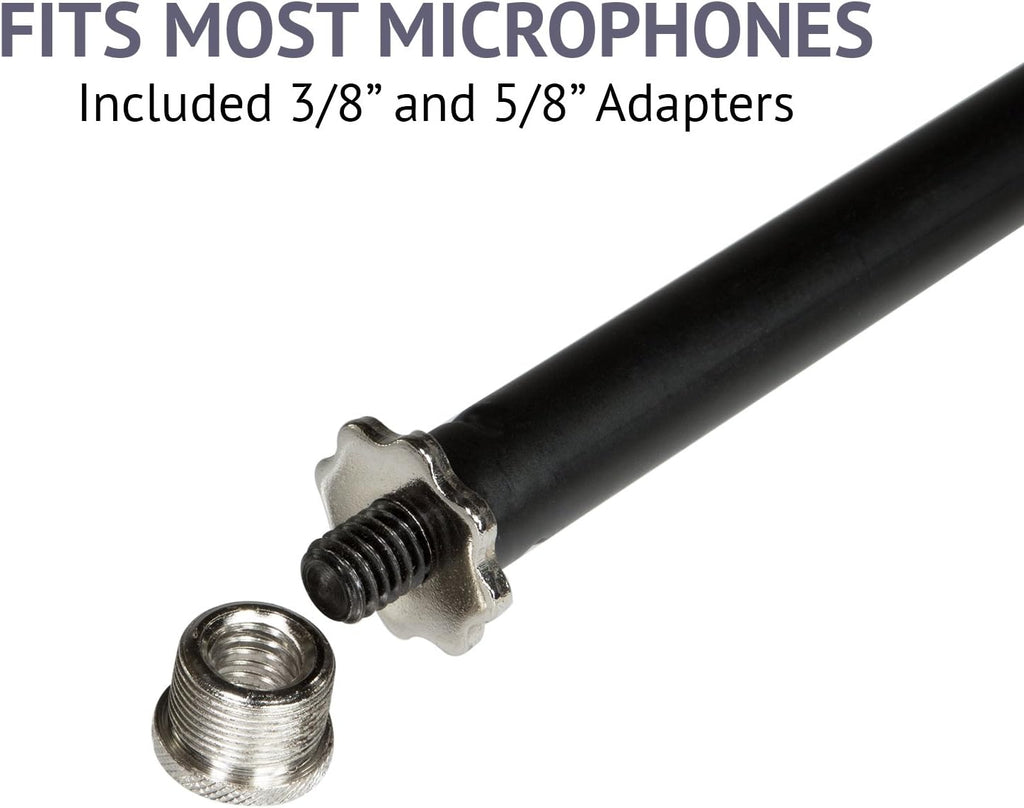 Heavy Duty Microphone Stand with Rolling Caster Wheels P543