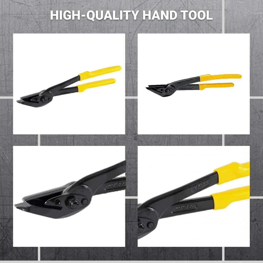 Strapping Cutter for Steel, PET, PP Banding, Carbon Steel Drop Forged, PVC Grips, Pack of 2 E328