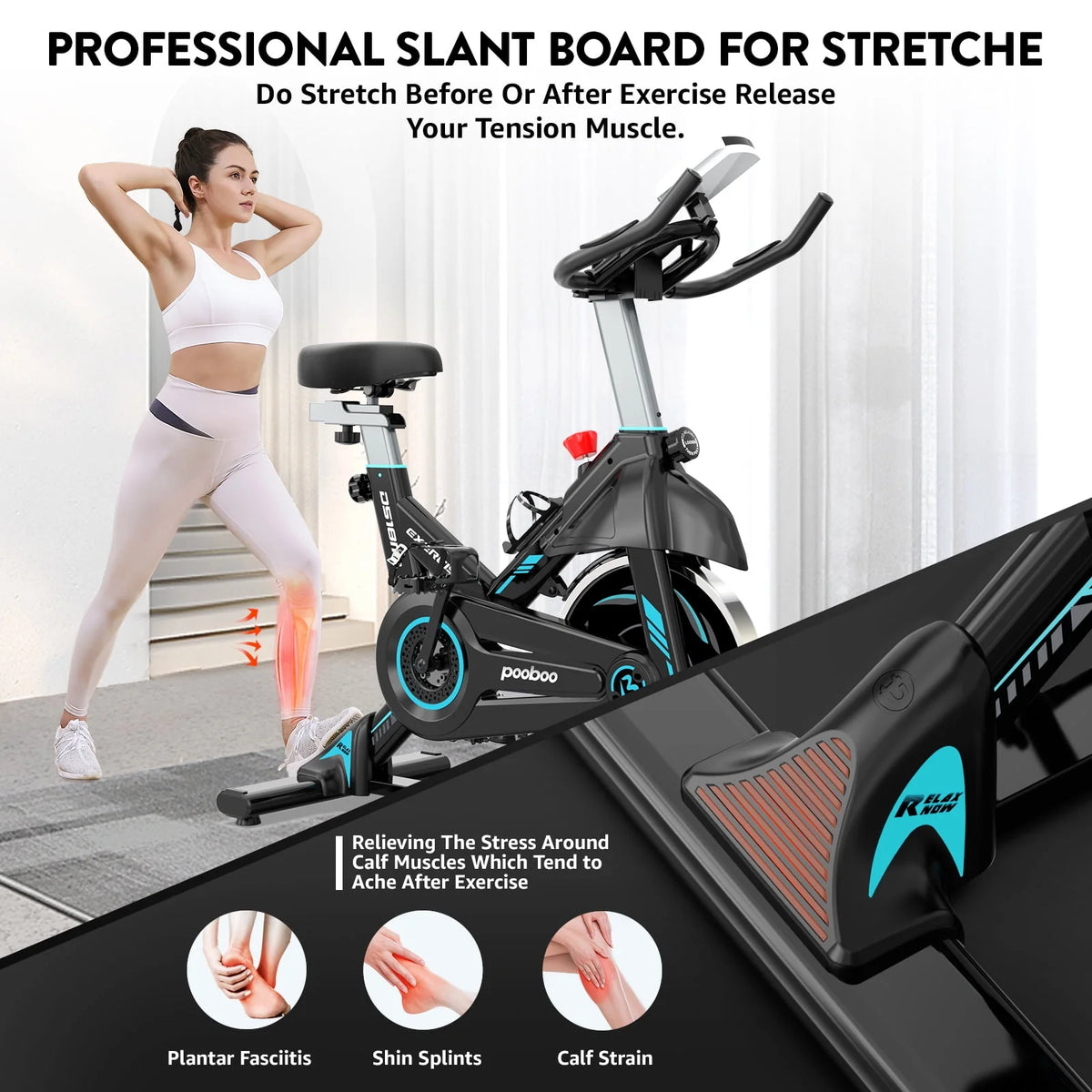 Indoor Cycling Bike Magnetic Stationary Exercise Bike 40lbs Flywheel S80445