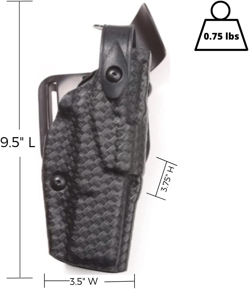 Black STX Basket Weave Duty Holster P828