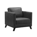 Grey Faux Leather Armchair L4638