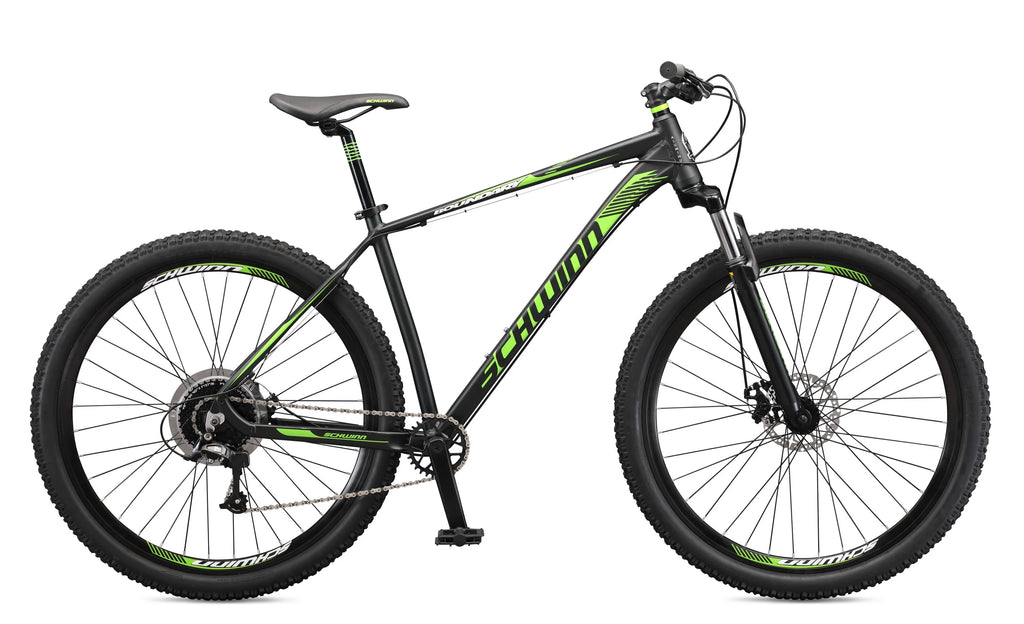 29-in. Mens Mountain Bike, Black and Green G3865
