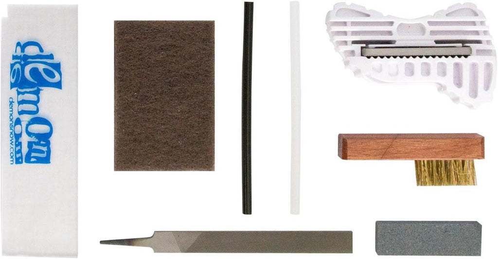 Ski & Snowboard Tuning Kit with Iron, 1lb Wax Block, Base Cleaner & Wall Mount Hanger L462