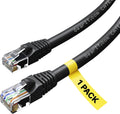 Cat 6 Ethernet Cable 25 ft (20-Pack) Black J4265