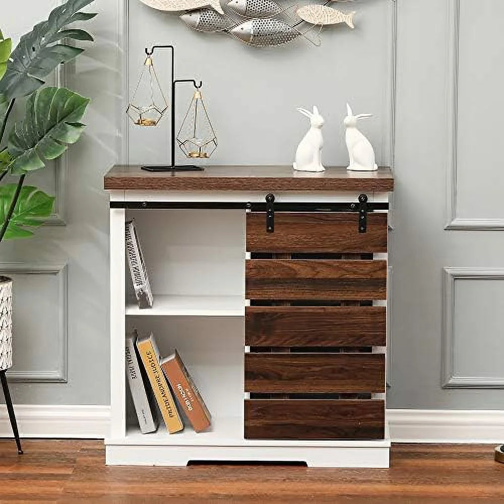 Wood Cabinet with Shelves 32 inch K4379
