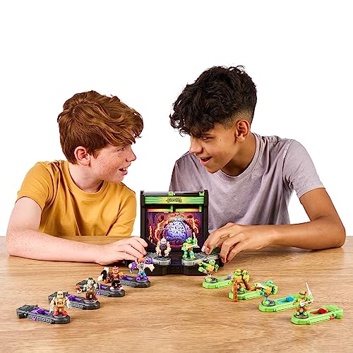 Teenage Mutant Ninja Turtles Battle Arena with 35+ Battle Sound Effects and 2 Exclusive Battling Mini Warriors Q1709