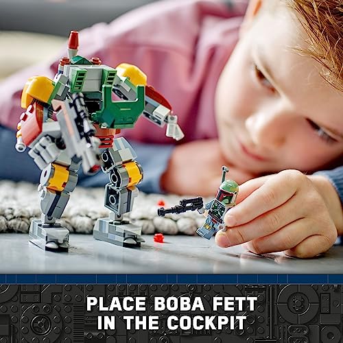LEGO Star Wars Boba Fett Mech Buildable Action Figure with Shield, Stud Blaster and Jetpack B659151