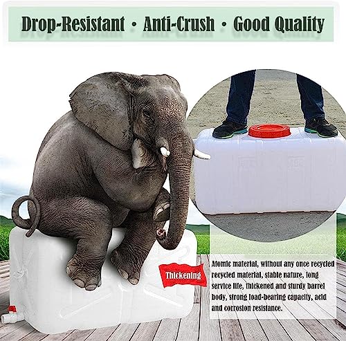 White Food-Grade Plastic Water Tank with Faucet 200L A8925