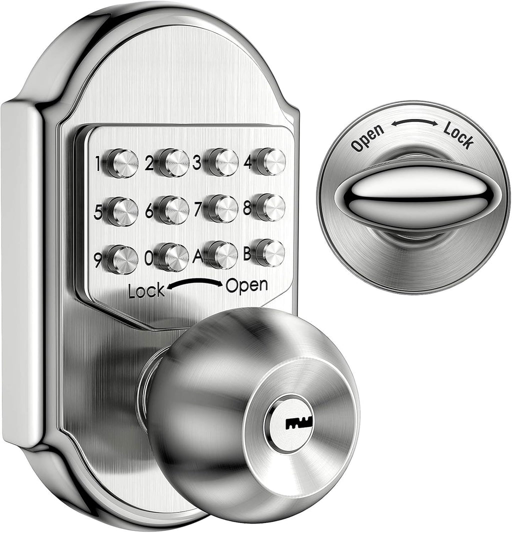 Mechanical Stainless Steel Digital Code Keypad Door Lock Deadbolt Y886