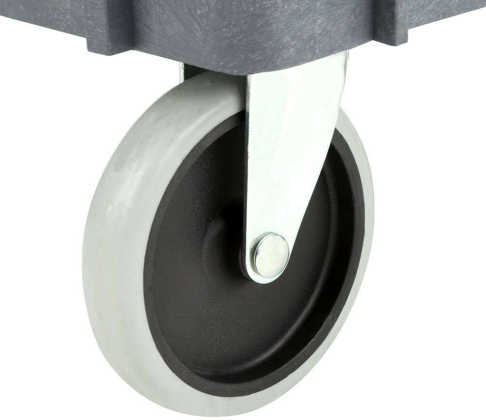 2-Shelf Plastic Utility Cart with 5 inch Casters H67960