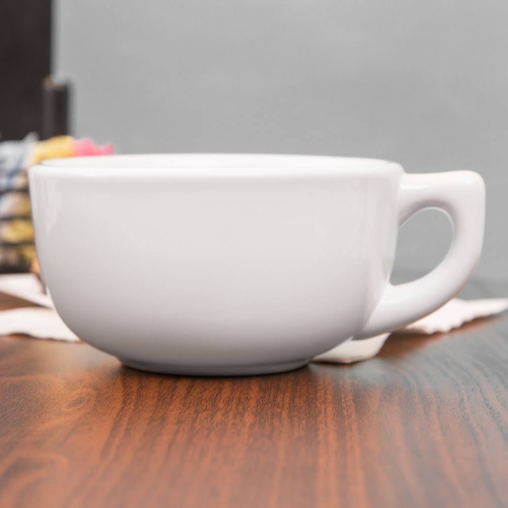 Cappuccino Cup 14oz White D935