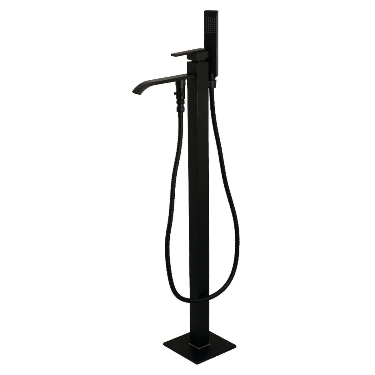Brushed Brass Freestanding Tub Faucet with Hand Shower P25852