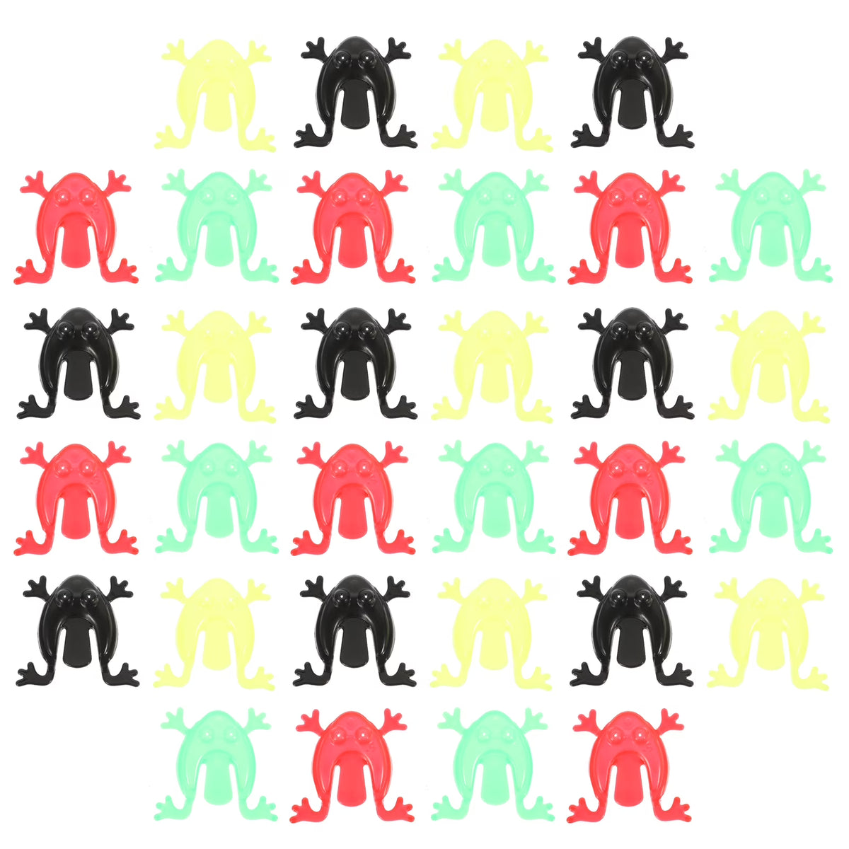 200 Pcs Plastic Bouncing Frog Toys B8473
