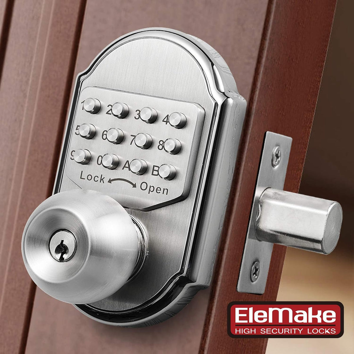 Mechanical Stainless Steel Digital Code Keypad Door Lock Deadbolt Y886