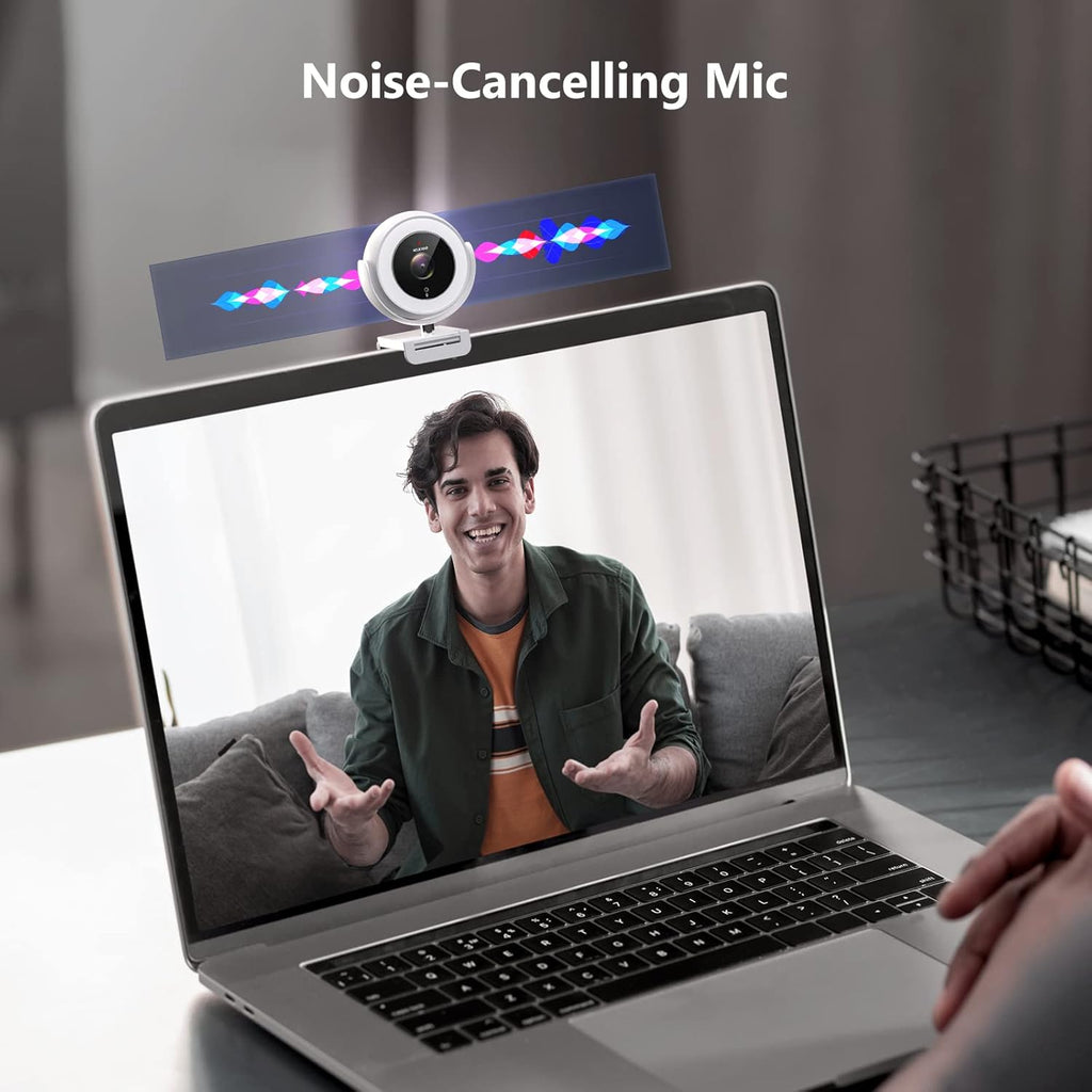 White 1080P Webcam with Remote Control M75515