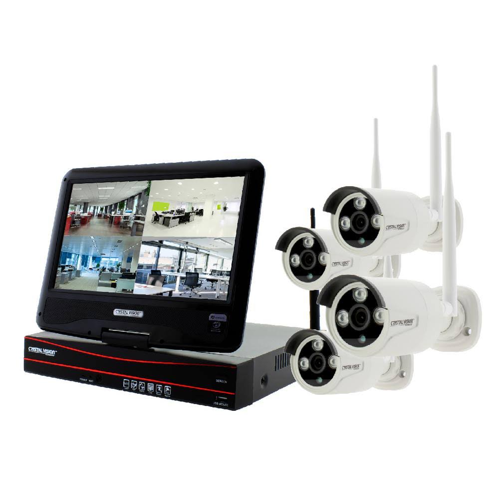 4-Ch HD 2TB HDD Wireless CCTV with 4 Cameras I359