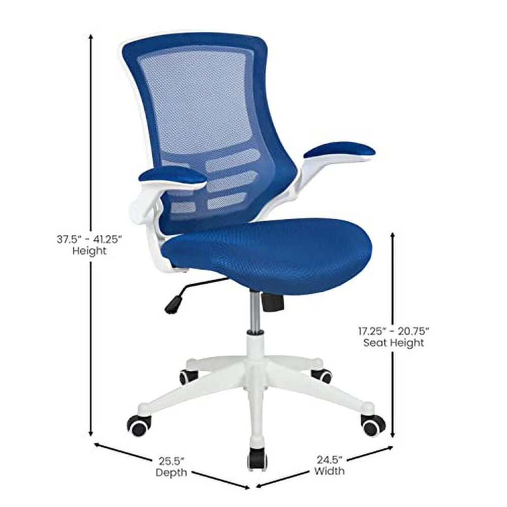 Mid-Back Blue Mesh Ergonomic Office Chair P388