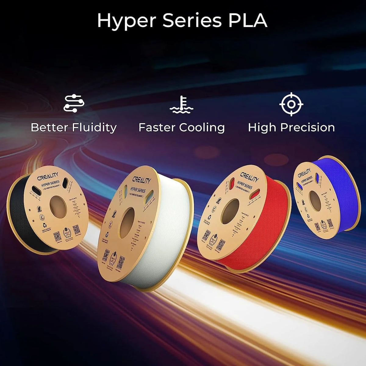 PLA 1.75 mm 3D Printer Filament 3kg Spool N26548