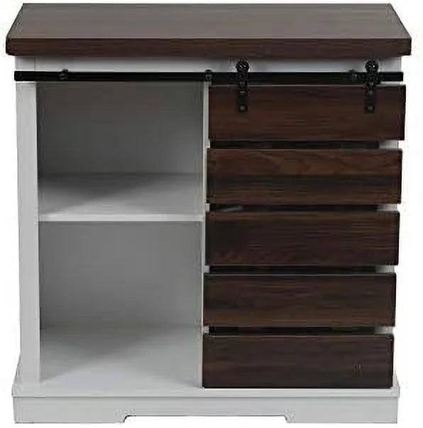 Wood Cabinet with Shelves 32 inch K4379