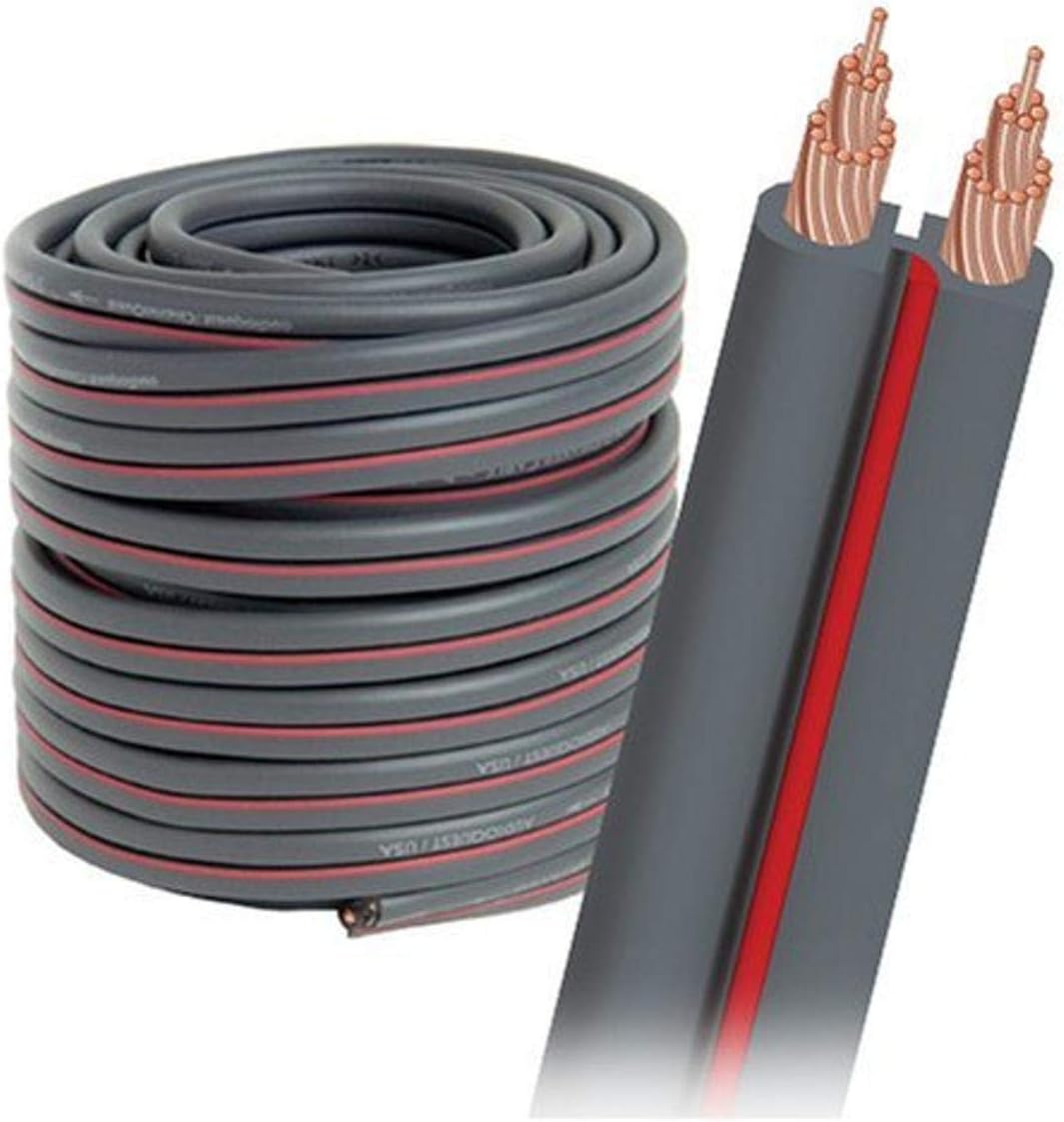 14 AWG 30' Gray Speaker Cable Spool C7680