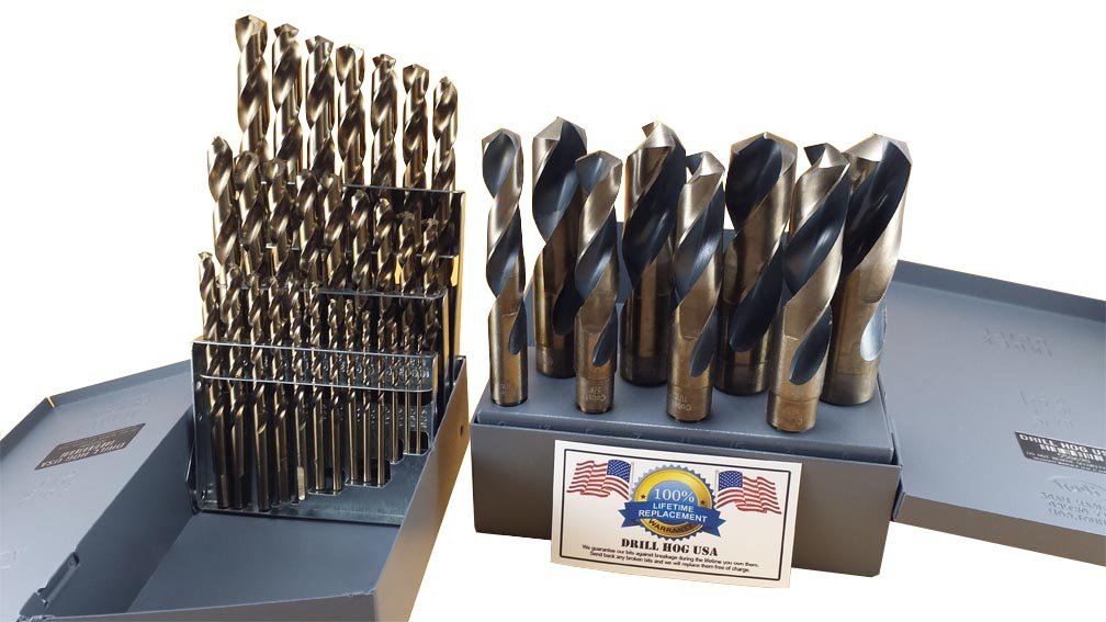 37 Pc Cobalt Drill Bit Set M42 1/16" - 1" U2957
