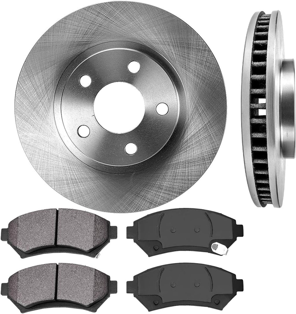303 mm 5 Lug Brake Disc Rotors + Metallic Brake Pads N69465