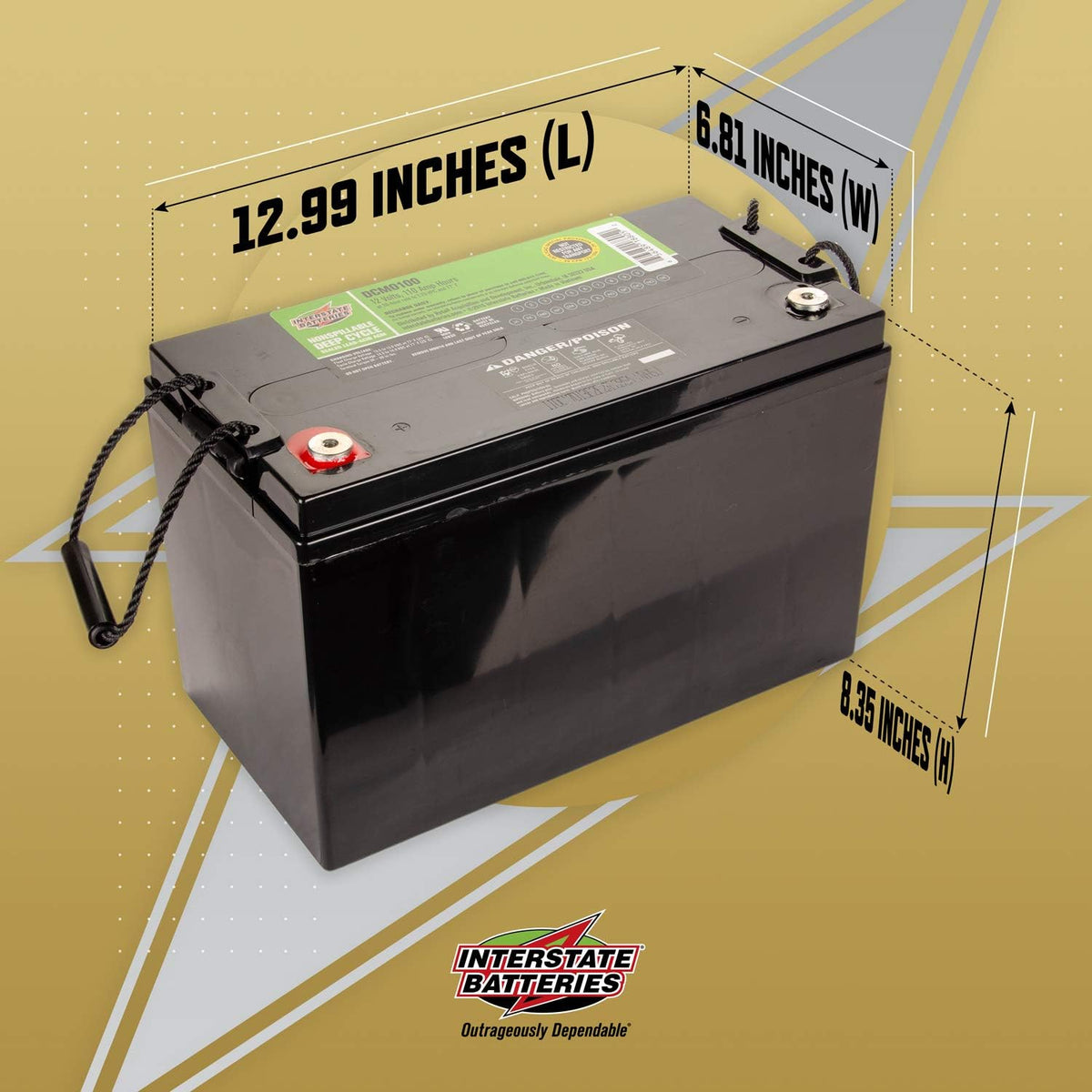 12V 110 AH SLA/AGM Deep Cycle Battery O23152