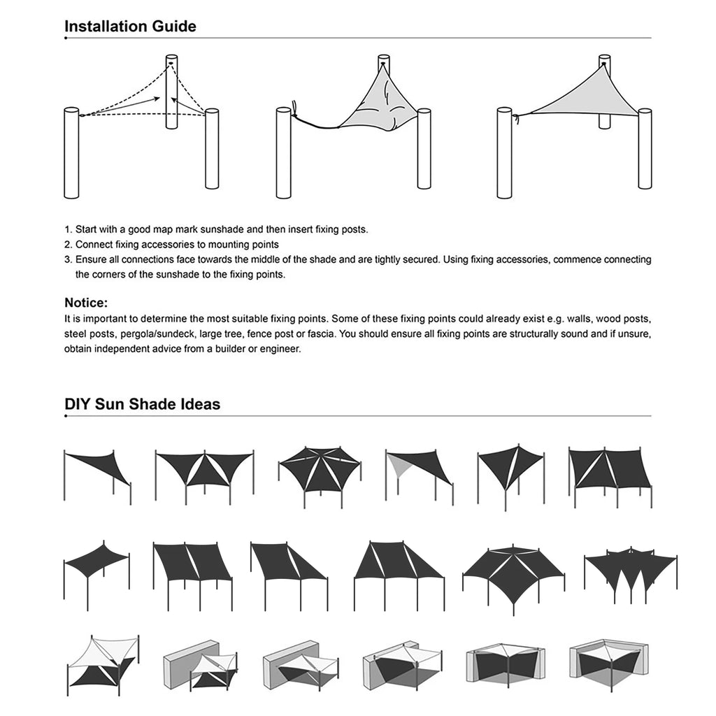 Gray+White Triangle Sun Shade Sail K940236