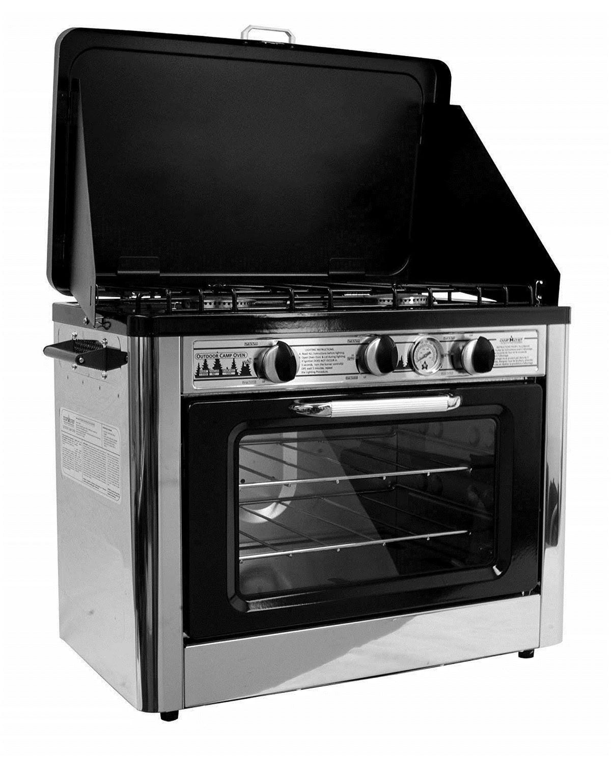 Camping Outdoor Oven with 2 Burner Camping Stove K525197