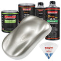 Sterling Silver Metallic Urethane Basecoat Clearcoat Car Paint Quart Kit D3625