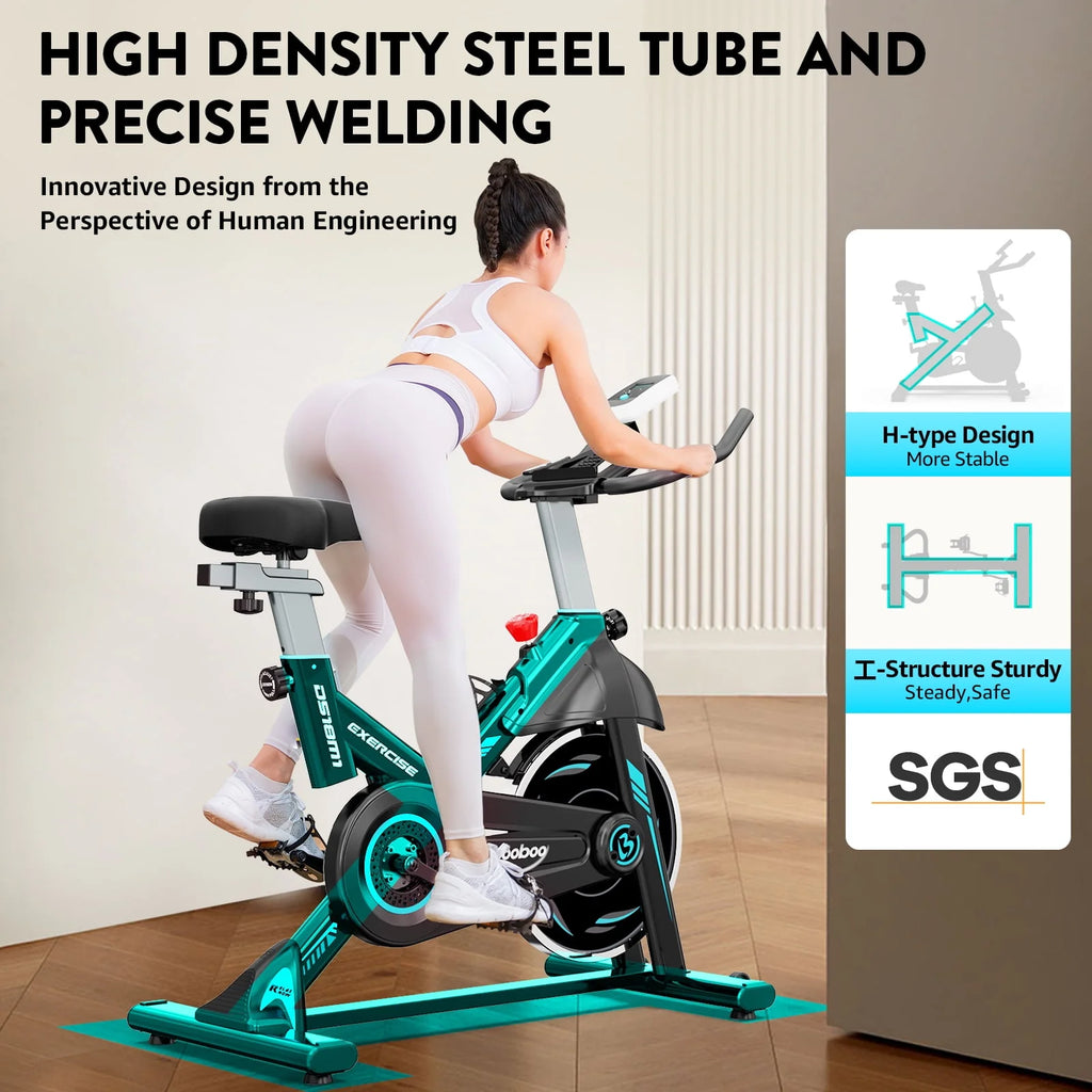 Indoor Cycling Bike Magnetic Stationary Exercise Bike 40lbs Flywheel S80445