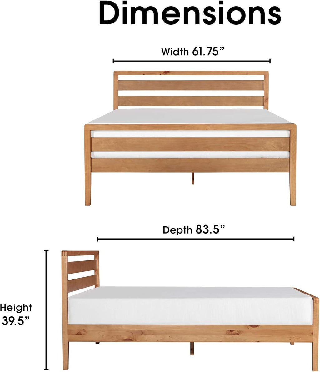 Queen Size Solid Wood Platform Bed Frame V3319