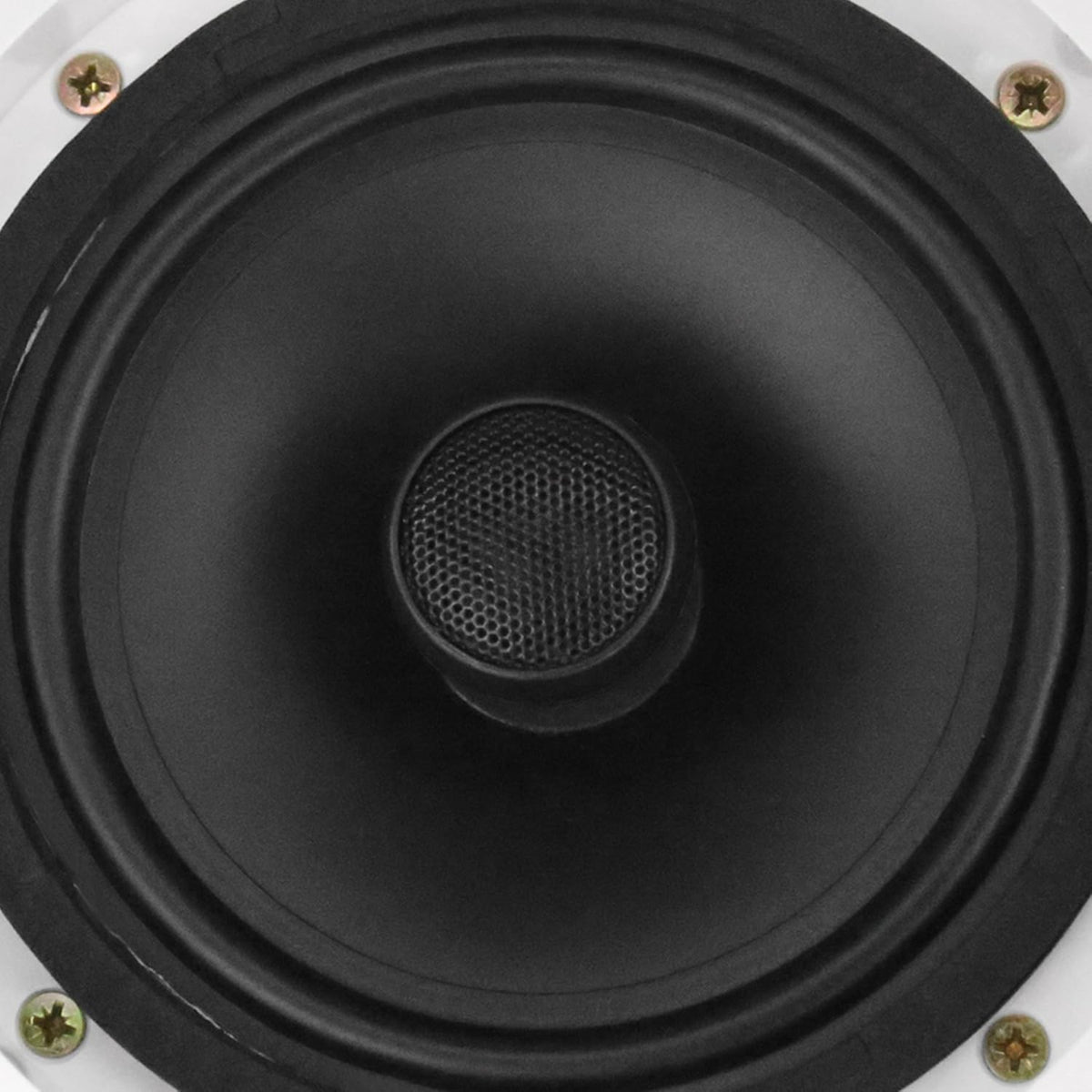 Dual 6-Inch in-Wall/in-Ceiling 2-Way Stereo Sound Speaker with 1" Silk Dome Tweeter and Crossover Network, Pack of 2 V294598