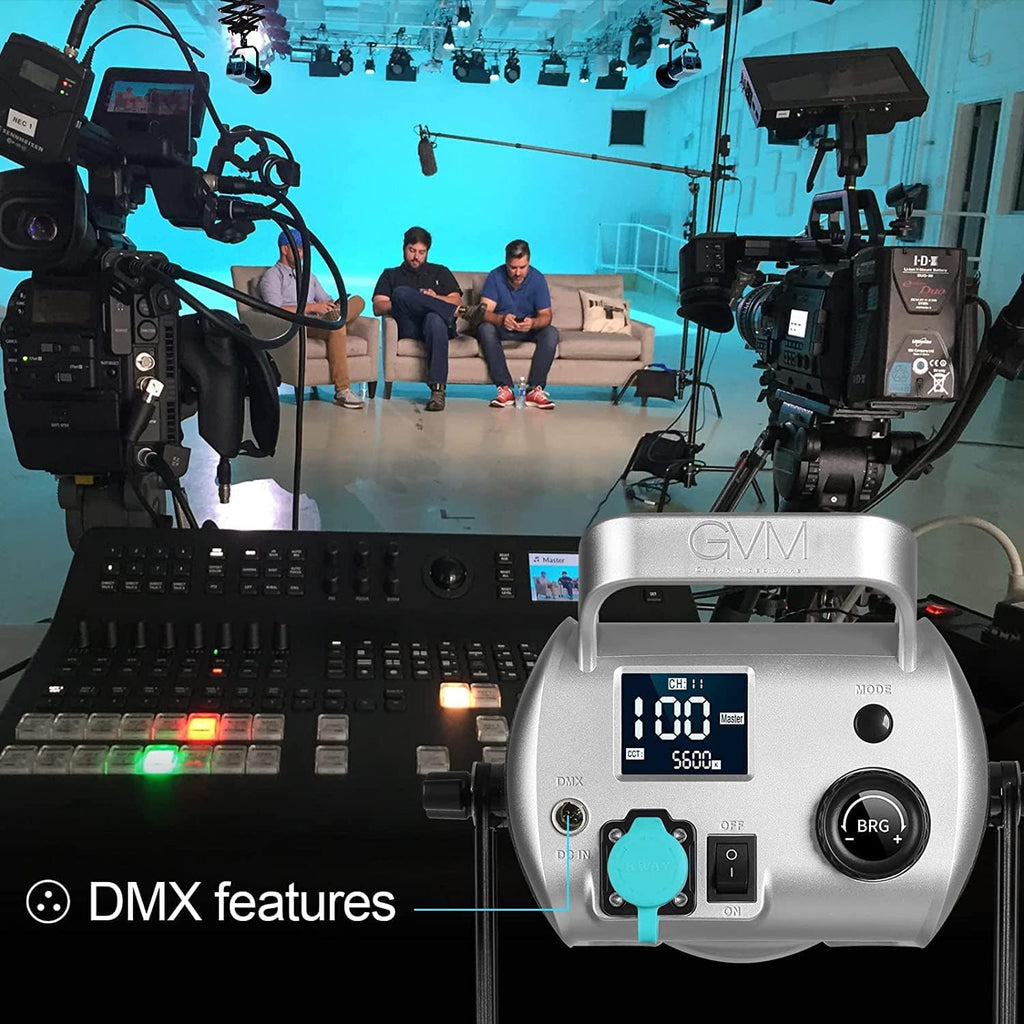 200W 5600K LED Video Light with DMX/Bluetooth App Control G6551