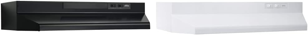 Black 30-Inch Two-Speed Convertible Range Hood Insert with Light Y9074